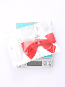 Porte-clés arc en cuir ruban nœud papillon porte-clés en cuir pu porte-clés arc de joie pendentif à breloque pour femme porte-clés de voiture porte-clés en cuir - Product Image 6