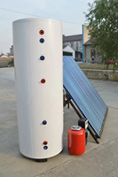 Offre Spéciale Système de Chauffe-Eau Solaire Pressurisé à Capteur Plan Split avec Pompe à Chaleur pour Piscine et Eau Chaude Sanitaire
