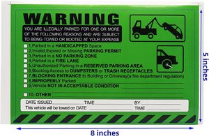 Etiquetas personalizadas de impresión, pegatinas de infracción de estacionamiento de advertencia final para Pegatinas de vehículos estacionados ilegalmente - Product Image 2