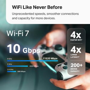 Sistema de Red WiFi 7 Tri-Banda Tp-Link Deco 7 Pro Be63, 6-Stream, 10 Gbps, para Juegos y Hogar - Product Image 3