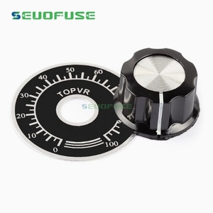 MF-A03 quay số núm + 0-100 quy mô tấm MF-A03 Bakelite núm với quy mô tấm tấm quy mô kỹ thuật số chiết Knob Kit - Product Image 5