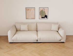 Sofá Modular Seccional Blanco Moderno Delanto para <span class=keywords><strong>Apartamento</strong></span>, Cómodo, Ecológico, Relleno <span class=keywords><strong>de</strong></span> Esponja, Patas <span class=keywords><strong>de</strong></span> Madera, Reclinable, 1, 2, 3, 4 Plazas - Product Image 4