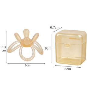 Balle à mâcher personnalisée avec logo couleur, en silicone souple, anti-sucette, pour bébé, de qualité alimentaire, pour la dentition, 0-24 mois - Product Image 4