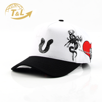 4UGEAR Fabrica Gorras Personalizadas de 5 Paneles, Gorras de Béisbol con Cierre a Presión 4U, Unisex, Logotipo Personalizado, Deportivas, 100% Algodón, Ajustables