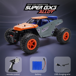 Escala 1/16 2,4 GHZ 4 canales Rock Crawler modelo 20 KM/H carreras de alta velocidad <span class=keywords><strong>RC</strong></span> coches de Metal para niños - Product Image 4