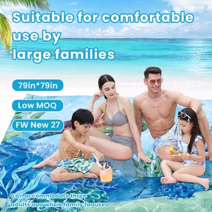 Telo <span class=keywords><strong>Mare</strong></span> Quadrato Oversize Personalizzato con Stampa Digitale Tartaruga Marina, 200 GSM in Microfibra Terry ad Asciugatura Rapida, Coperta Familiare per Piscina - Product Image 1