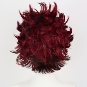 Cacciatrice di demoni: Kimetsu No <span class=keywords><strong>Yaiba</strong></span> - Mugen treno arco Tanjiro Kamado Anime parrucca <span class=keywords><strong>Cosplay</strong></span> transfrontaliera - Product Image 5