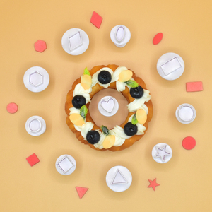 Khuôn làm bánh hình sao năm cánh, hình tròn nhỏ, hình tròn lớn, hình bầu dục - Khuôn làm bánh hình tròn nhỏ, hình tròn lớn, hình bầu dục, dụng cụ trang trí bánh, dụng cụ làm đất sét - Product Image 4