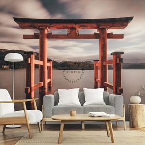 Architettura giapponese tradizionale torii muro adesivo 3d carta da parati per soggiorno - Product Image 1
