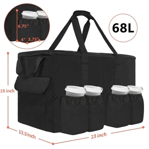 Personnalisé Pique-Nique Plage Résistant À L'eau <span class=keywords><strong>Isotherme</strong></span> Sac Fourre-Tout Pliable Sac à Lunch Thermique Professionnel Sac de Livraison de Nourriture - Product Image 4