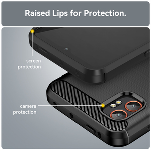 Para <span class=keywords><strong>Samsung</strong></span> Xcover 7 Pro Phone Case, Brushed Line Carbon Fiber Grain Slim Soft TPU Mobile Cover para <span class=keywords><strong>Samsung</strong></span> <span class=keywords><strong>Galaxy</strong></span> XCover 7 Pro - Product Image 3