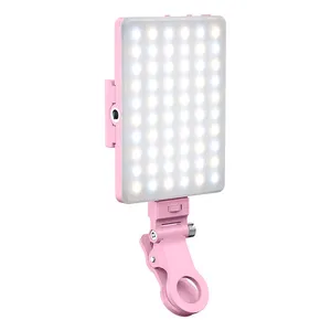 Lumière d'appel vidéo Portable légère mini lumière vidéo LED téléphone portable Selfie lumière de remplissage pour téléphone caméra Youtube
