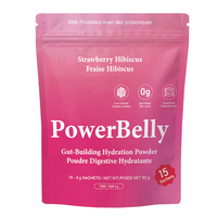 Poudre Hydratante Probiotique 15 Sachets Goût Fraise Hibiscus Complément Santé Intestinale Zéro Sucre Superaliments Logo Personnalisé