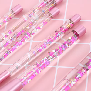 YRX coulant sable paillettes maquillage pinceau ensemble coulant sable liquide huile remplissage poignée Transparent cristal paillettes diamant maquillage brosse - Product Image 3