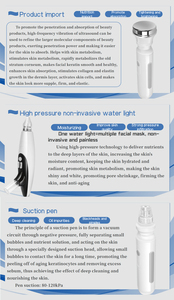 Analyse de la peau 8 en 1 Machine de soin du visage Hydro <span class=keywords><strong>Aqua</strong></span> Nettoyage en profondeur Hydradermabrasion Système de jet d'oxygène pour les soins de la peau professionnels - Product Image 5