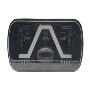 Faro LED Cuadrado 5x7 con Señal de Giro para Camioneta Todoterreno 12V 65W 6000K 15000Lm Universal para Reequipamiento y Actualización - Product Image 1