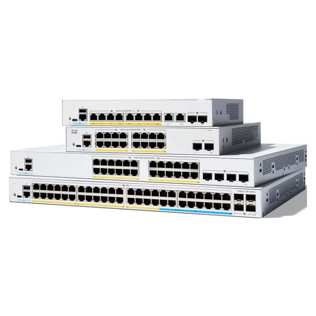 C1300-8T-E 2G 8 Port Gigabit L3 Managed Switch 2x1G Combo SFP Uplink Fanless Silent Design for SMB Branch Office Retail Network
