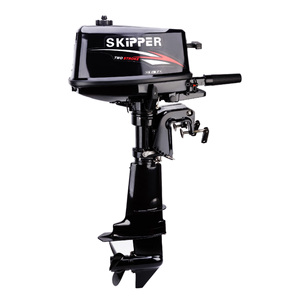 Nuovo Motore Fuoribordo Skipper T6HP-S 6HP 2 Tempi 102cc a Benzina Compatibile con Tohatsu Altezza Specchio di Poppa 444mm per Barche - Product Image 1