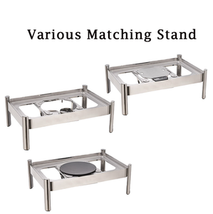 Réchaud durable de bonne qualité en acier inoxydable avec couvercle en verre pour hôtels de luxe restaurants mariages fêtes - Product Image 6