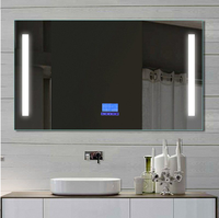 Décoration d'intérieur, style moderne, miroir intelligent LED de haute qualité pour salle de bain avec écran LCD
