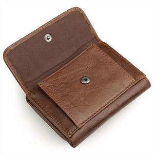 Portefeuille pour homme en cuir pleine fleur de haute qualité, portefeuille bifold en cuir véritable, blocage RFID, porte-cartes fin - Product Image 4