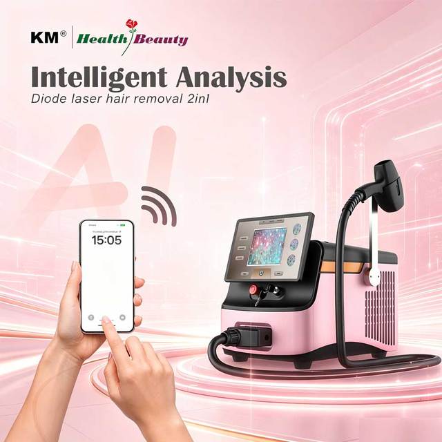 AI Intelligent Diode Laser 4 Wave Laser Diode 808 Portable 755nm/808nm/1064nm Diode Laser Hair Removal Machine Beauty Equipment