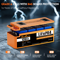 Batterie de chariot de golf Cloudenergy 72V (76.8V) 120Ah LiFePO4, boîtier métallique, conception allongée, kit