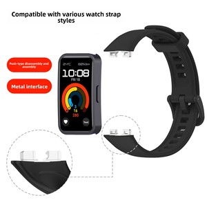 Cinturino in Silicone con Connettore Metallico per <span class=keywords><strong>Huawei</strong></span> Band 10 / Band <span class=keywords><strong>9</strong></span> / Band 8, Accessorio Sostitutivo per Braccialetto Sportivo - Product Image 5