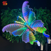 Fournisseurs de décoration de mariage SMOOTH, guide de scène, lampe de guidage de passage, lumières LED en acrylique, papillon pour la décoration d'événements et de fêtes