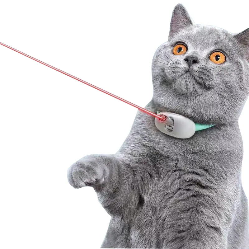 New Product Wholesale Led light USB Cat Toy Self Play Collar Funny Interactive Chasing Laser Cat Toy