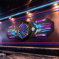Lampe murale créative Cyberpunk en forme de turbine, lampe d'ambiance LED 3D en métal pour la décoration de fond de bar, boîte de nuit, restaurant
