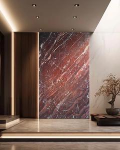 Losas <span class=keywords><strong>de</strong></span> mármol <span class=keywords><strong>rosa</strong></span> roja YUSHI, azulejos <span class=keywords><strong>de</strong></span> suelo y pared esmaltados <span class=keywords><strong>de</strong></span> origen francés, Panel pulido impermeable para interiores para comedor y uso doméstico - Product Image 2