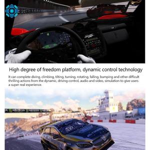 Machine de <span class=keywords><strong>jeu</strong></span> de course automobile VR à thème d'arcade, plateforme de <span class=keywords><strong>jeu</strong></span> VR dynamique, simulateur de course 6 degrés de liberté, volant et siège - Product Image 6
