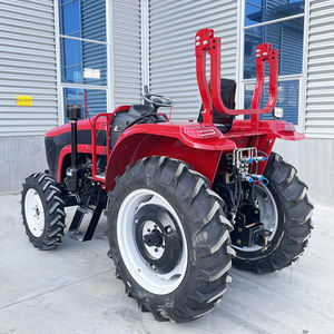 Заводской мини-трактор на четырех колесах с дизельным двигателем, гидравликой с датчиками нагрузки и 5 SCVs, компактный колесный трактор - Product Image 1