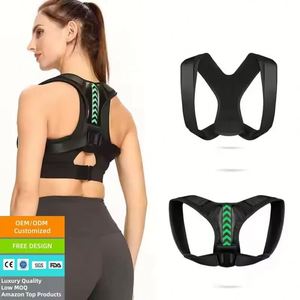 Cinturón de Corrección de Postura de Espalda y Hombros Ajustable, Portátil y Profesional de Nailon para Hombres y Mujeres - Product Image 1