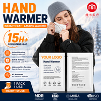 Chauffe-mains jetable portable et mignon, poche chauffante d'urgence, 24 pièces, soins d'hiver, poche chauffante avec 58-70°C et 15 heures