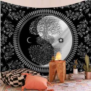 Couverture murale tissée en tapisserie 100% polyester imprimée <span class=keywords><strong>UV</strong></span> personnalisée pour la décoration de la chambre à coucher - Product Image 2