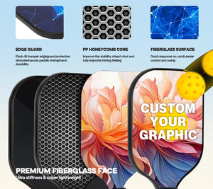 Pagaies de pickleball de sport les plus vendues pour les débutants Pagaie de pickleball en fibre de carbone approuvée par l'USAPA - Product Image 3