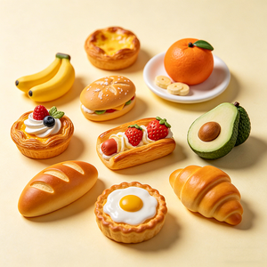 Aimants 3D mignons en forme <span class=keywords><strong>de</strong></span> nourriture, autocollants rétro colorés pour réfrigérateur, décorations personnalisables <span class=keywords><strong>de</strong></span> taille moyenne pour <span class=keywords><strong>la</strong></span> maison, cadeaux pas chers en résine pour amis - Product Image 6