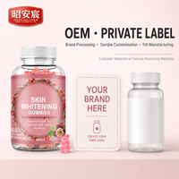 Gummies éclaircissantes pour la peau au glutathion, collagène et biotine, véganes, sans sucre, OEM, marque privée, vente en gros