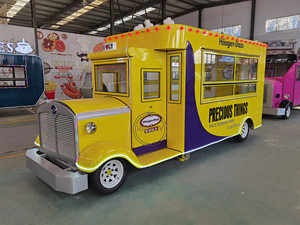 Xe Tải Thực Phẩm Di Động Điện Bốn Bánh OEM Với Đồ Uống Kem Ứng Dụng Nhà Bếp Xe Tải Thực Phẩm Màu Sắc Và Logo Tùy Chỉnh - Product Image 2