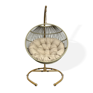 Nouvelle conception de chaise suspendue en rotin en forme de poire <span class=keywords><strong>pour</strong></span> l'extérieur, chaise suspendue ronde en forme de <span class=keywords><strong>nid</strong></span> <span class=keywords><strong>d</strong></span>'<span class=keywords><strong>oiseau</strong></span> <span class=keywords><strong>pour</strong></span> l'intérieur, <span class=keywords><strong>pour</strong></span> adultes - Product Image 2