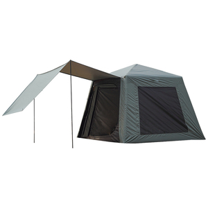 Carpa Impermeable para Acampar al Aire Libre, Carpa de Lona de Algodón con Barra de Resorte, Carpa Familiar Tipo Cabaña, Carpa Flexible con Arco - Product Image 4