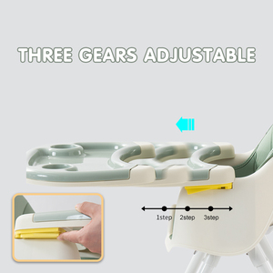 Chaise haute pour bébé moderne 2 en 1, chaise haute en plastique PP, chaise haute de sécurité pour enfants, chaise haute pour la salle à manger, utilisation en chambre à coucher, <span class=keywords><strong>restaurant</strong></span> - Product Image 4