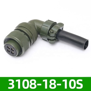 Tiêu Chuẩn Mỹ 4-Core Không Thấm Nước USB DIN Kết Nối Cong MS3108A18-10S MS3102A18-10P 4-Pin Thông Tư Thiết Kế PCB Nam/Nữ - Product Image 4