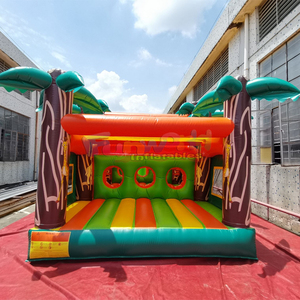 Castillo Inflable Comercial con Obstáculos de Jungla, Parque de Diversiones Portátil para Niños - Product Image 5