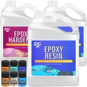 Doorzichtige Epoxyhars-Tafelblad Epoxyhars Kit - 1 Gallon Diy Tuimelaars & Hout 2-delige Hars Kit Coating