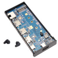 Adaptador de carcasa VCOM SSD, carcasa de disco duro Mini Hub con HDMI RJ45, Puerto USB Sata, estación de acoplamiento, carcasa HDD