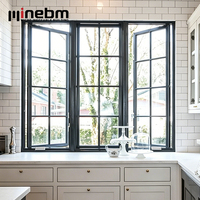 Ventana Abatible de Aluminio Negro, Ventanas Abatibles Modernas de Aluminio, Ventanas Abatibles Comerciales