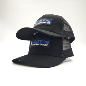 Casquette Richardson personnalisée de haute qualité, style Y2K Hip Hop, avec logo en patch de caoutchouc à chevrons, 6 panneaux classiques, en maille unie vierge, fermeture snapback - Product Image 5